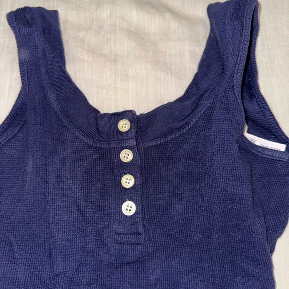Armani Jeans Henley Tank Bodysuit (S) - Picture 1 of 6